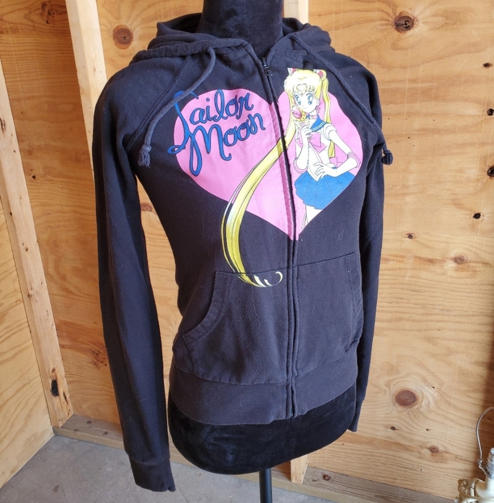 Hot Topic Black Sailor Moon Hoodie